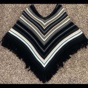 Multicolored Knitted Shawl